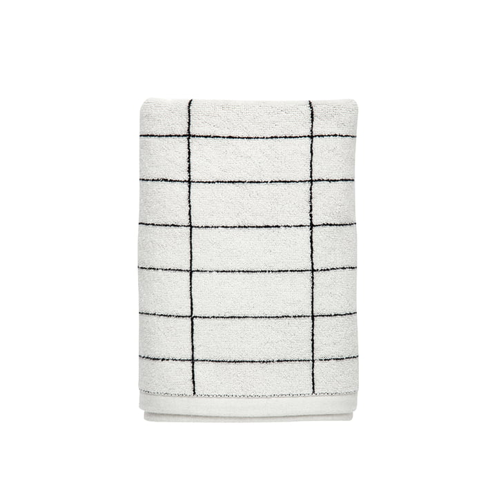 Tile gæstehåndklæde 38 x 60 cm af Mette Ditmer i sort/ off-white