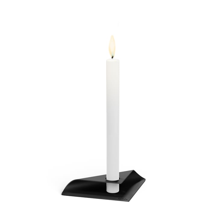 Square Candle lysestage af Höfats i sort