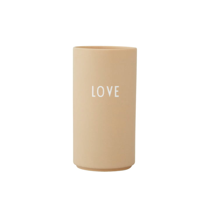 AJ Favourite porcelænsvase Medium Love fra Design Letters i beige
