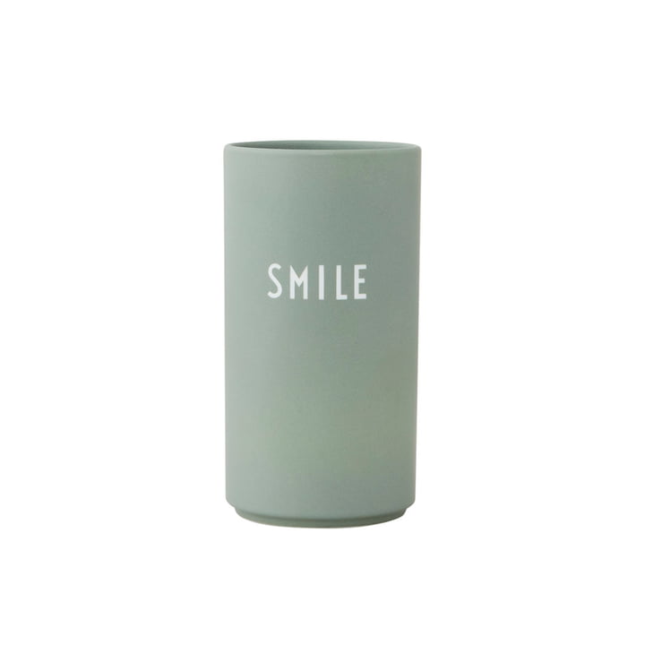 AJ Favourite porcelænsvase Medium Smile fra Design Letters i grøn