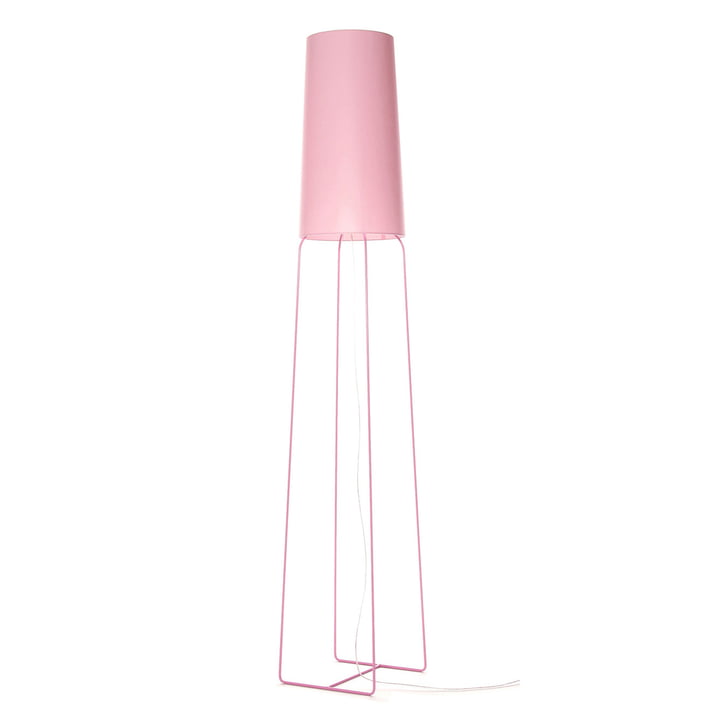 Slimsophie gulvlampe, skift til dim LED af frauMaier i pink