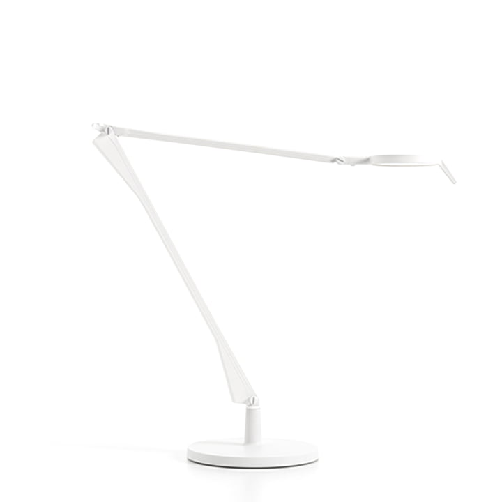 Aledin LED skrivebordslampe Tec med lysdæmper fra Kartell i hvid