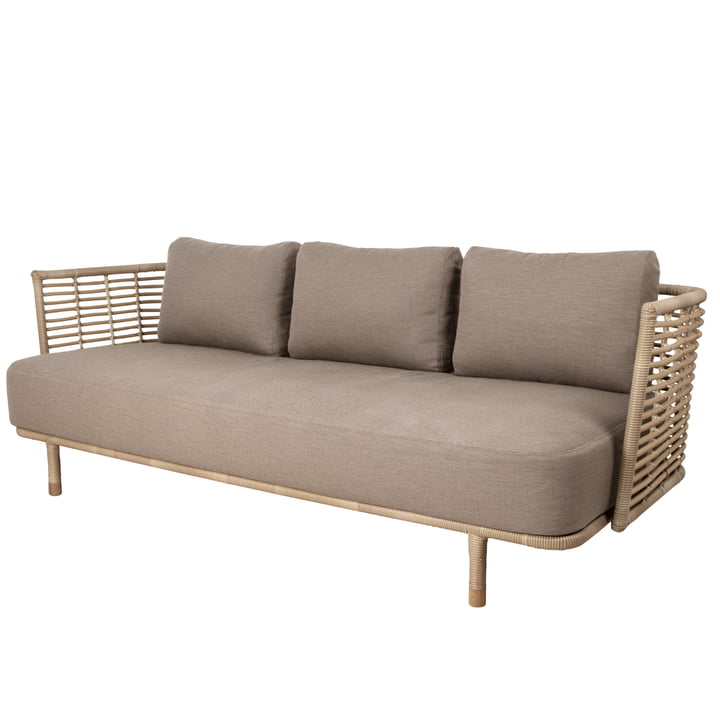 Sense Outdoor Sofa fra Cane-line i farven natur/taupe