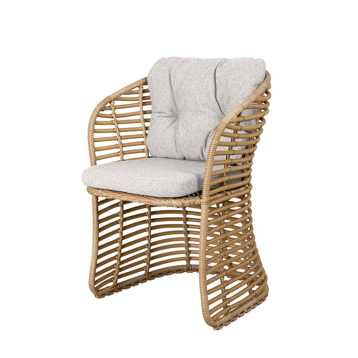 Basket Outdoor lænestol fra Cane-line i farven natur/taupe