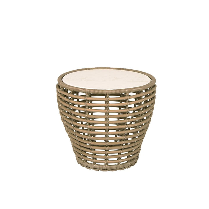 Basket Outdoor sidebord fra Cane-line i natur/hvid udgave