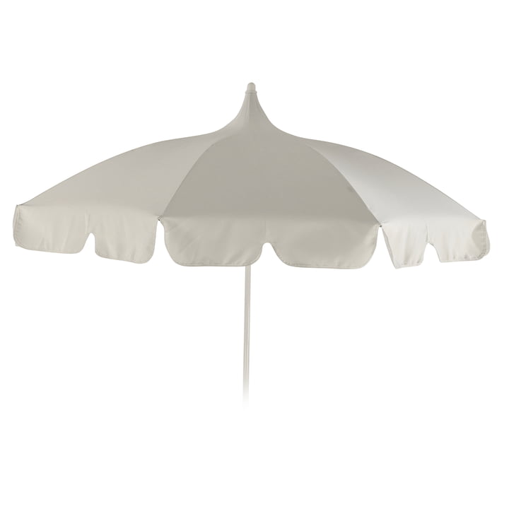 Pagoda parasol, Ø 250 cm af Jan Kurtz i hvid/hvid