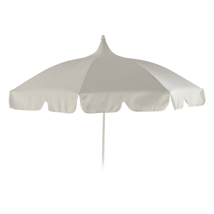 Pagoda parasol, Ø 200 cm af Jan Kurtz i hvid/hvid
