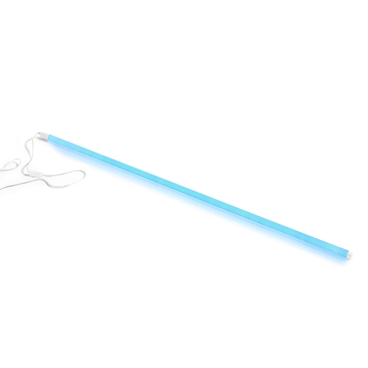 Neon LED lyspind, Ø 2,5 x 150 cm, isblå fra Hay.