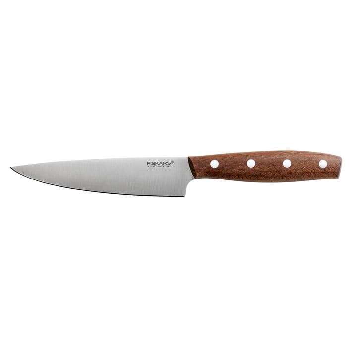 Norr skærekniv 12 cm fra Fiskars i rustfrit stål/ahorn