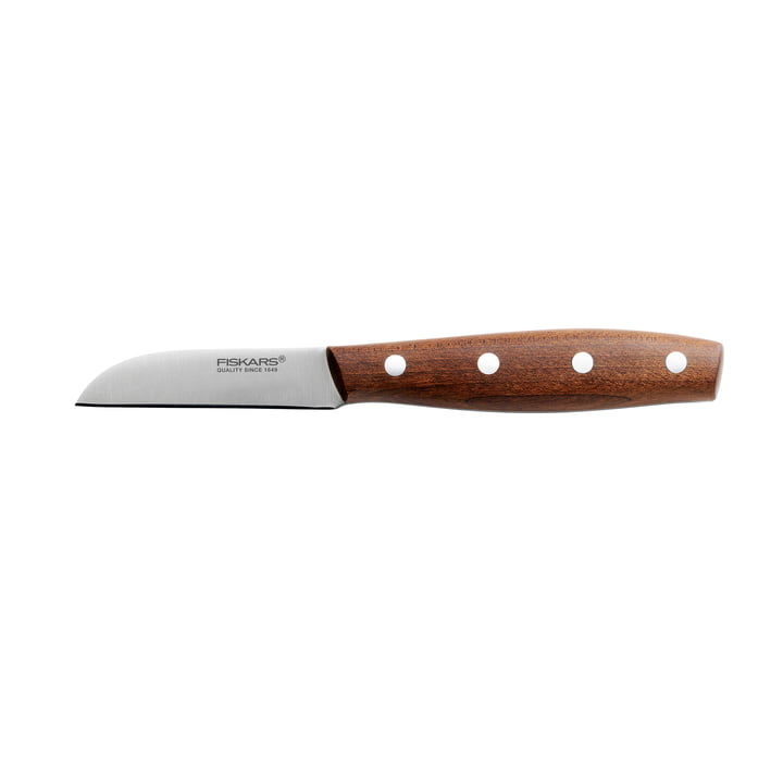Norr skærekniv 7 cm fra Fiskars i rustfrit stål/ahorn