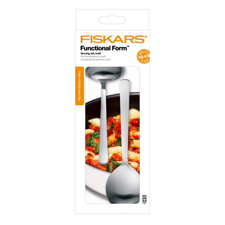 Functional Form serveringsbestik fra Fiskars i mat rustfrit stål (2 stk.)