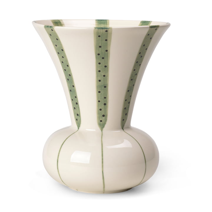 Signature Vase H 20 cm fra Kähler Design i grøn