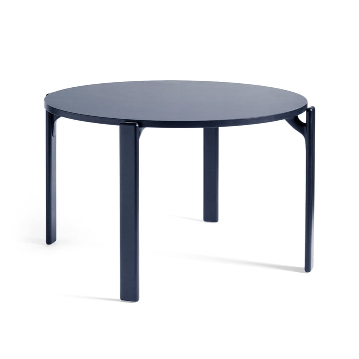 Rey spisebord, Ø 128,5 cm, deep blue / laminat kongeblå fra Hay