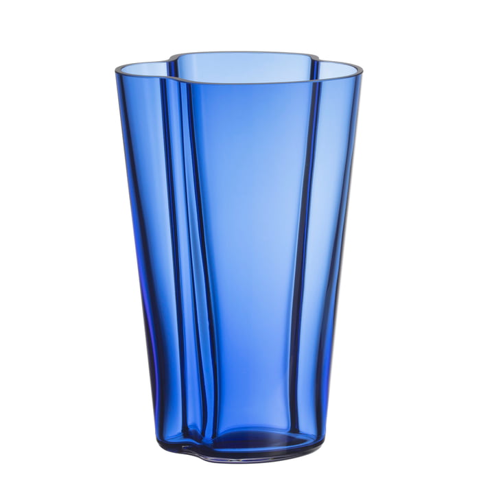 Aalto Vase Finlandia 220 mm, ultramarinblå fra Iittala