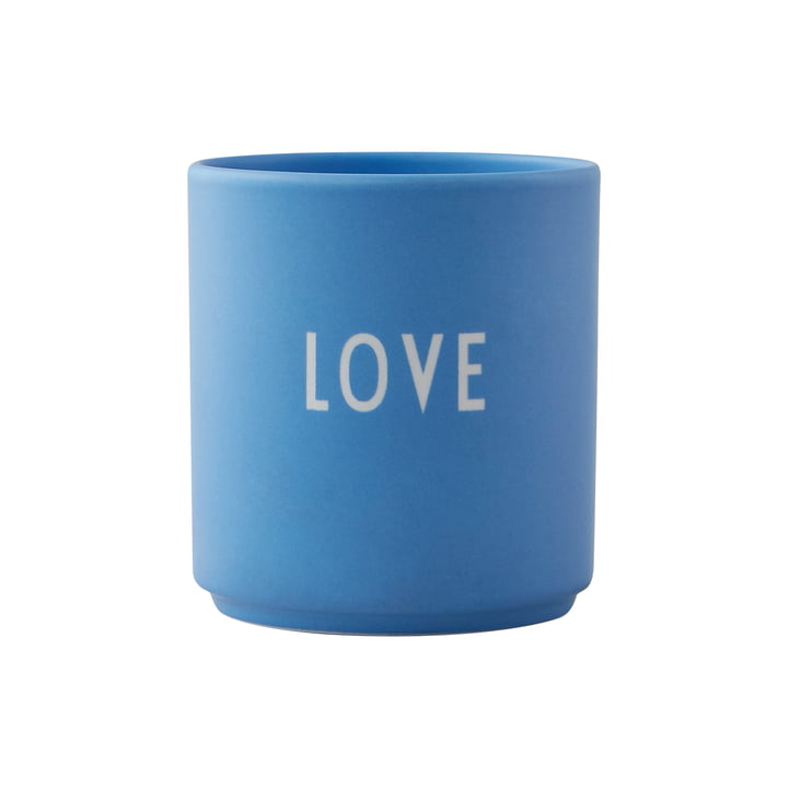 AJ Favourite porcelæn krus, Love i sky blue fra Design Letters