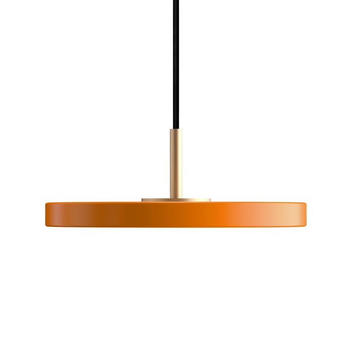 Asteria Micro LED pendel i messing/orange fra Umage