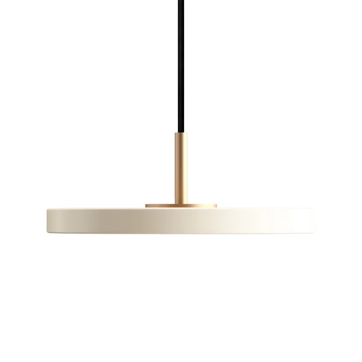 Asteria Micro LED pendel i messing/ pearl fra Umage