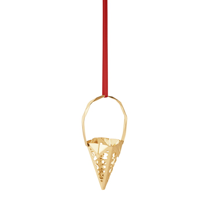 Holiday Ornament 2022 Kegle, guld af Georg Jensen