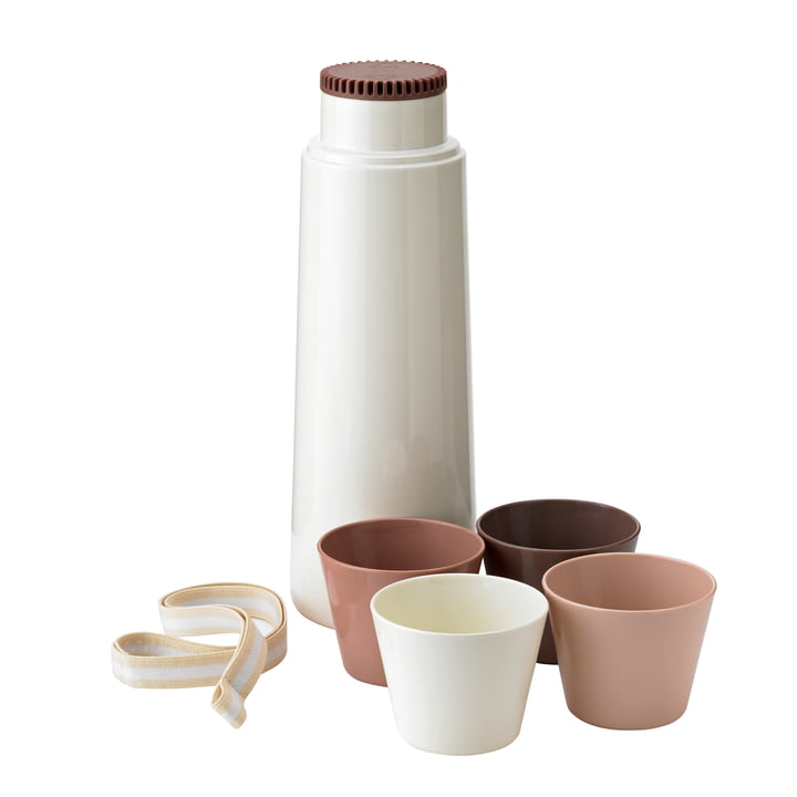 Picnic vakuumkolbe + 4 kopper i blossom fra Rig-Tig by Stelton