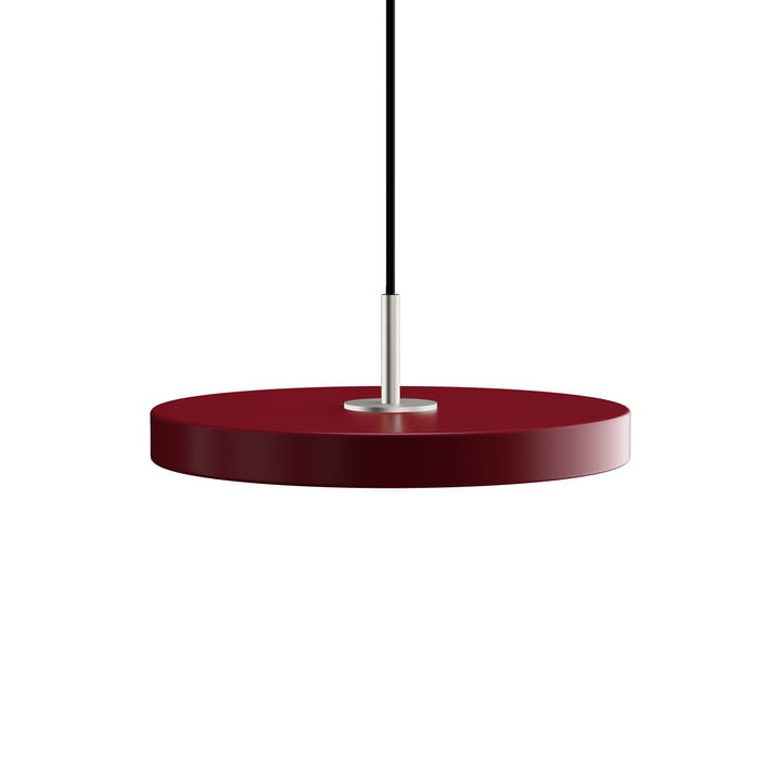 Asteria Mini LED pendel fra Umage i stål / ruby red