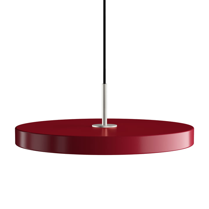 Asteria LED pendel fra Umage i stål / ruby red