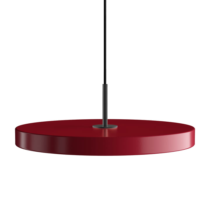 Asteria LED pendlen fra Umage i sort / ruby red