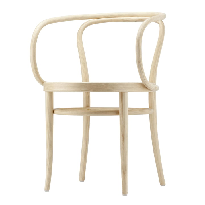 209 M Bentwood stol, formspændt krydsfiner sæde / let olieret ask (Pure Materials) fra Thonet