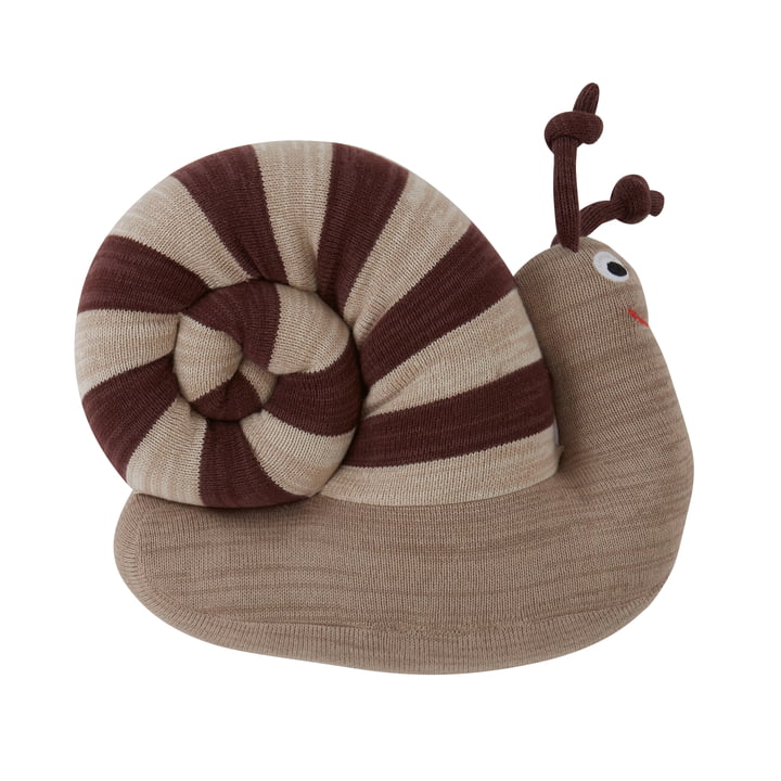 Sally snail krammetøj fra OYOY i brun