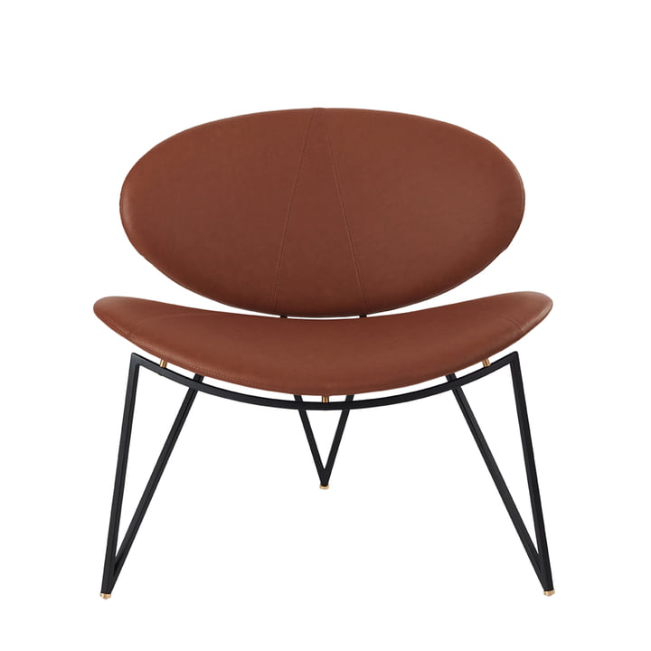 Semper Lounge Chair fra AYTM i farven sort / cognac