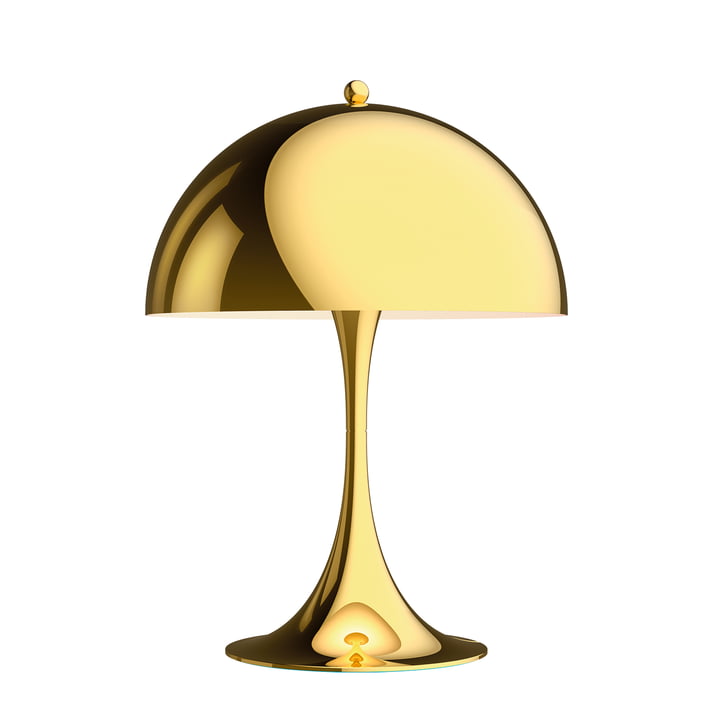 Panthella Mini bordlampe Ø 25 cm, messing af Louis Poulsen
