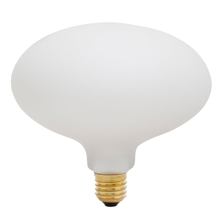Oval LED-pære E27 6W, Ø 16,3 cm fra Tala i mat hvid