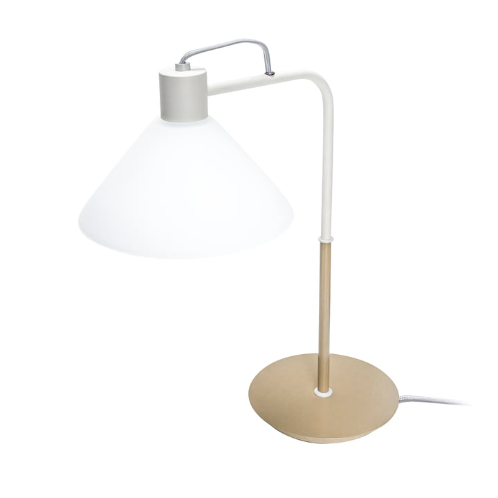 Spot bordlampe fra Hübsch Interior i farven khaki/sand