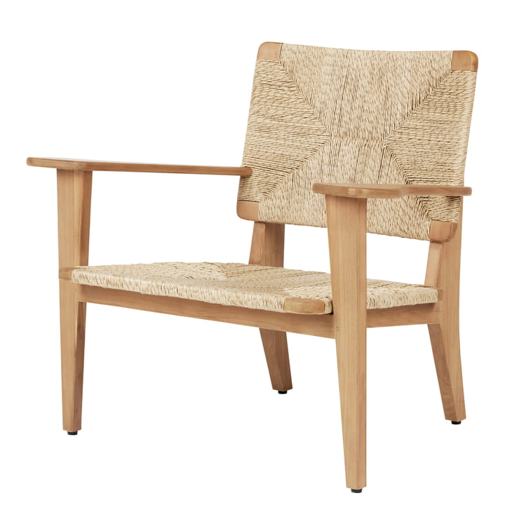 F-Chair Outdoor loungestol, teaktræ fra Gubi