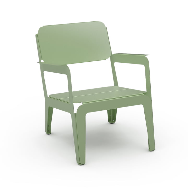 Bended Lounger Outdoor loungestol fra Weltevree i farven lysegrøn