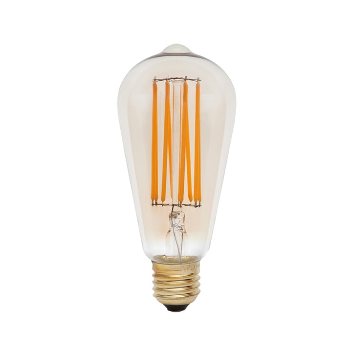 Squirrel Cage LED-lampe E27 3W, Ø 6,4 cm fra Tala i gennemsigtig gul