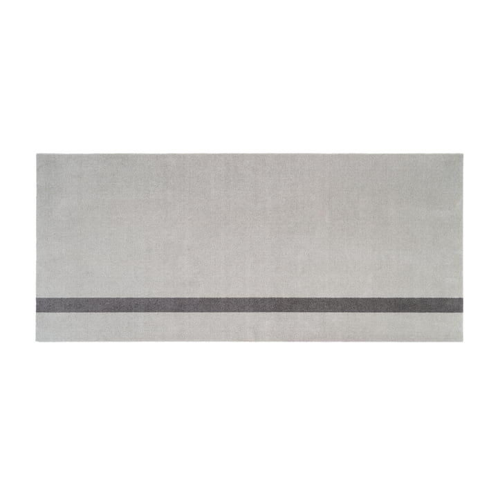 Stripes Vertical løber, 90 x 200 cm, lysegrå / stålgrå fra Tica Copenhagen