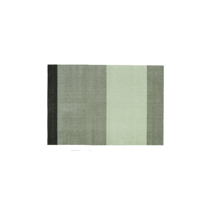 Stripes Horizontal løber, 90 x 130 cm, lys / støvet / mørkegrøn fra Tica Copenhagen