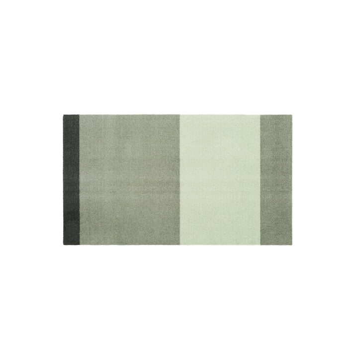 Stripes Horizontal løber, 67 x 120 cm, lys / støvet / mørkegrøn fra Tica Copenhagen
