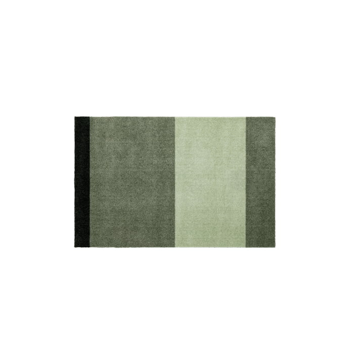 Stripes Horizontal løber, 60 x 90 cm, lys / støvet / mørkegrøn fra Tica Copenhagen