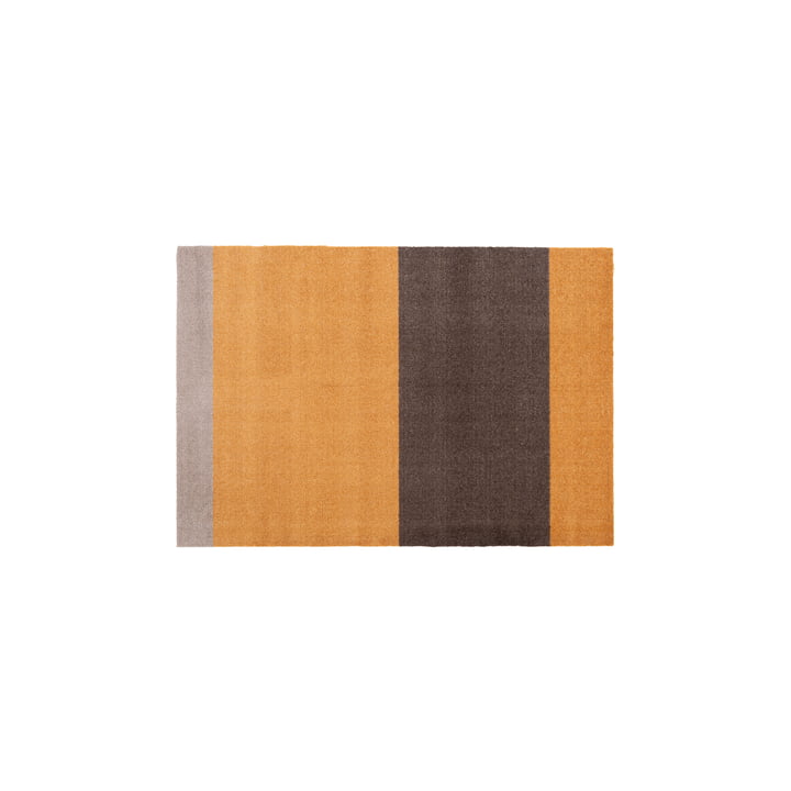 Stripes Horizontal løber, 90 x 130 cm, dijon/brun/sand fra Tica Copenhagen