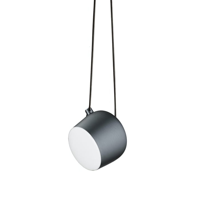 AIM Small LED pendelarmatur med baldakin fra Flos, anodiseret blå stål