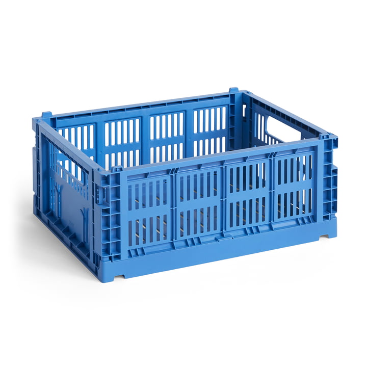 Colour Crate kurv genbrugt M fra Hay i farven electric blue