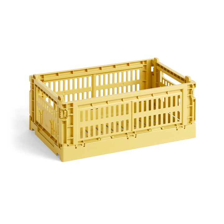 Colour Crate kurv genbrugt S fra Hay i farven dusty yellow