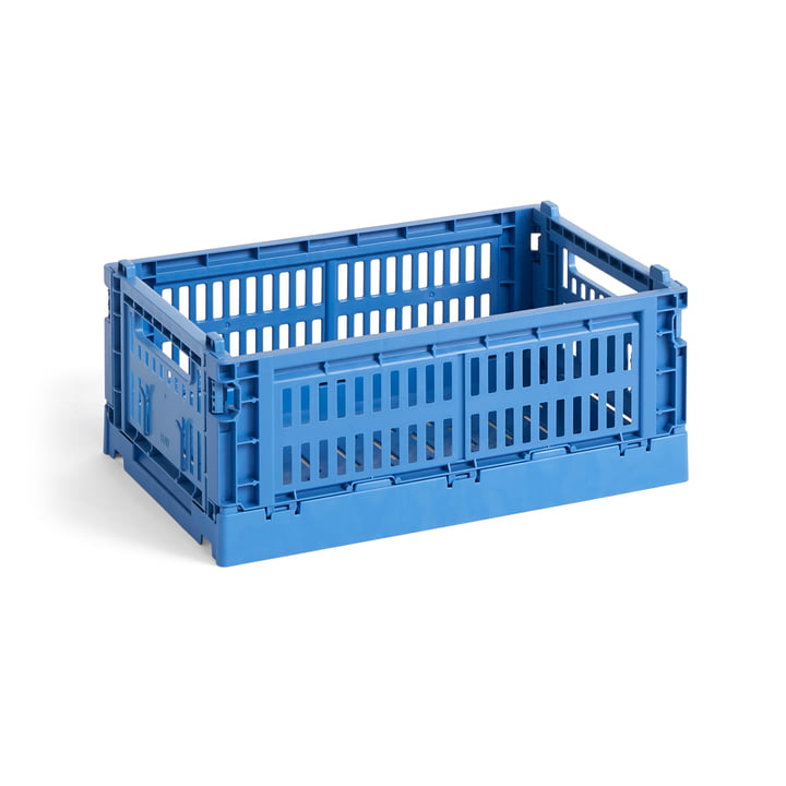 Colour Crate kurv genbrugt S fra Hay i farven electric blue