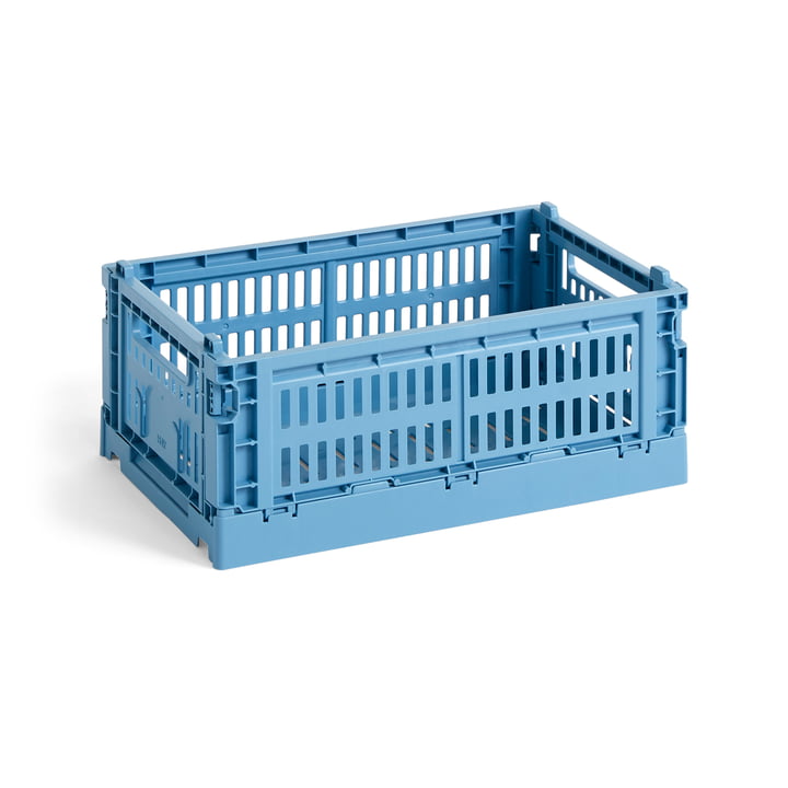 Colour Crate kurv genbrugt S fra Hay i farven sky blue