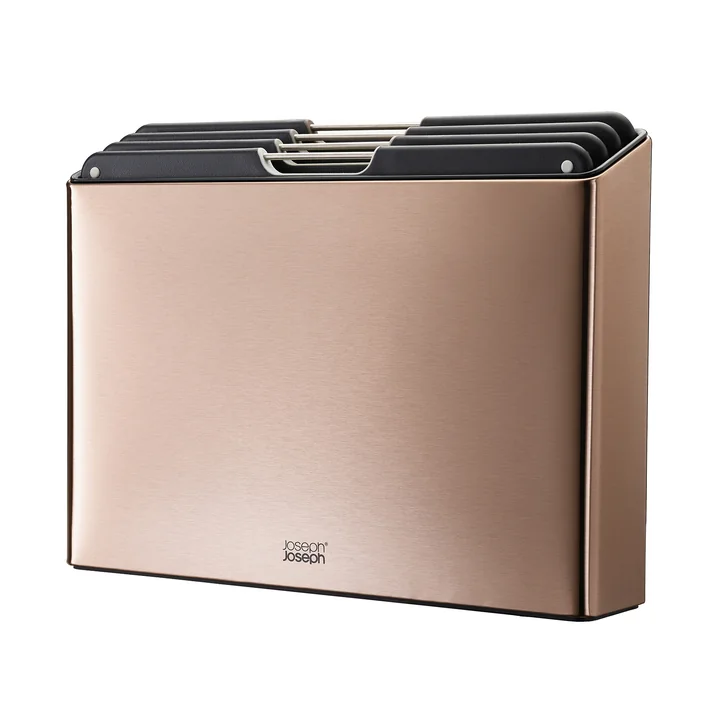 Folio Steel skærebrætter, carbon rosa guld (4 styk) af Joseph Joseph