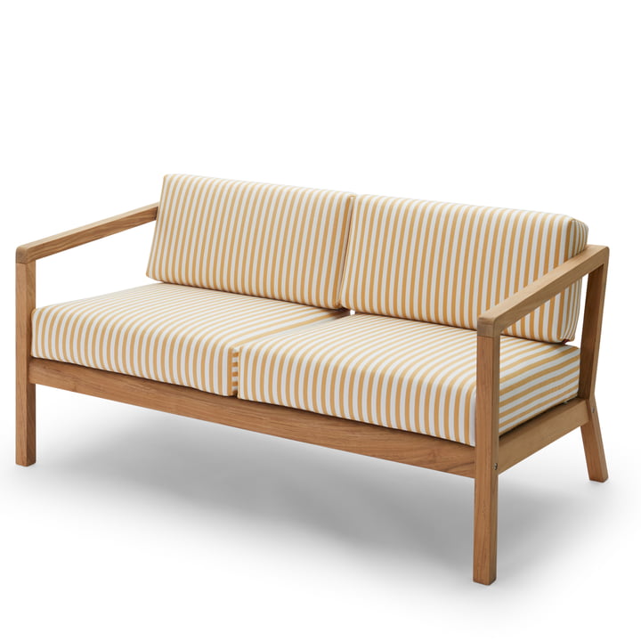 Virkelyst sofa 2-personers, teak / gyldengul (Limited Edition) fra Skagerak