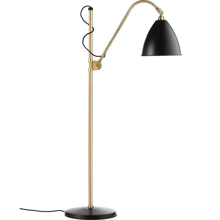 Bestlite BL3 gulvlampe, messing/sort satin finish fra Gubi
