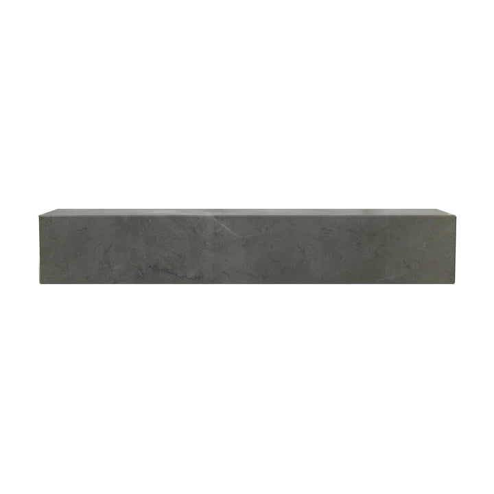 Audo - Plinth væghylde, L 60 cm, Kendzo marmor brun/grå