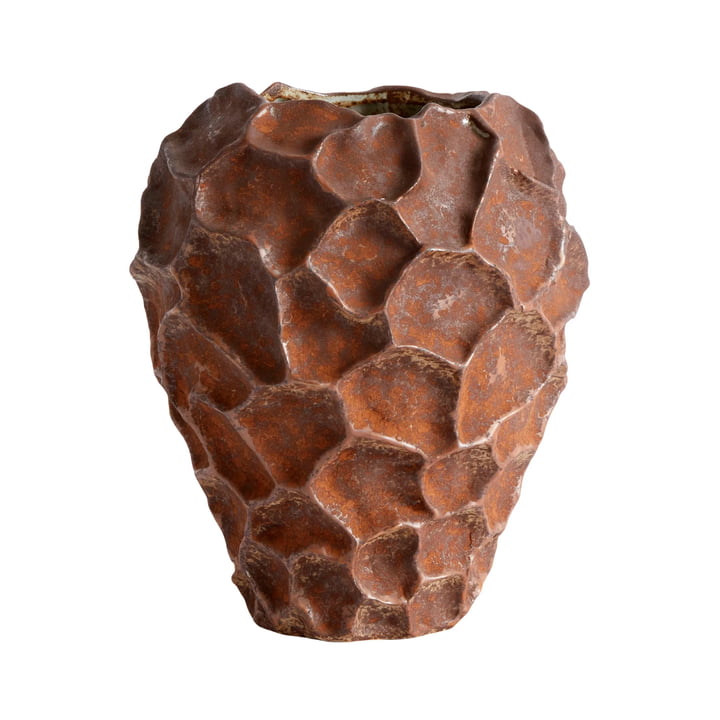 Soil Vase, H 21,5 Ø 18 cm, rust fra Muubs